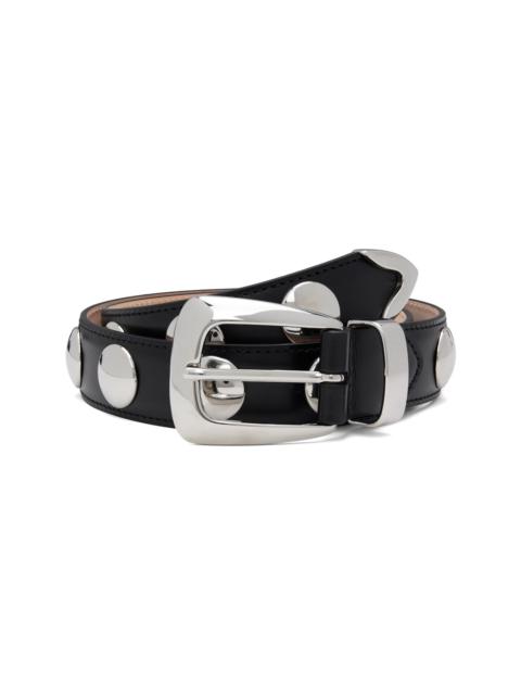 KHAITE Black Benny Stud Belt