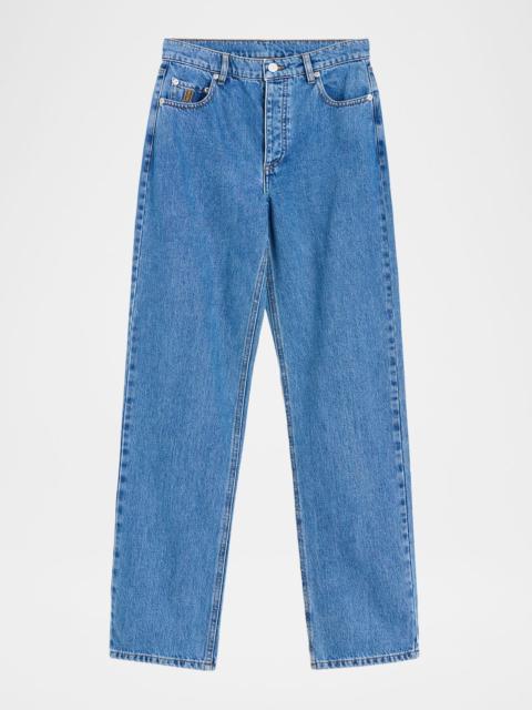 BY MALENE BIRGER Chicago High-Rise Organic Cotton Denim Jeans