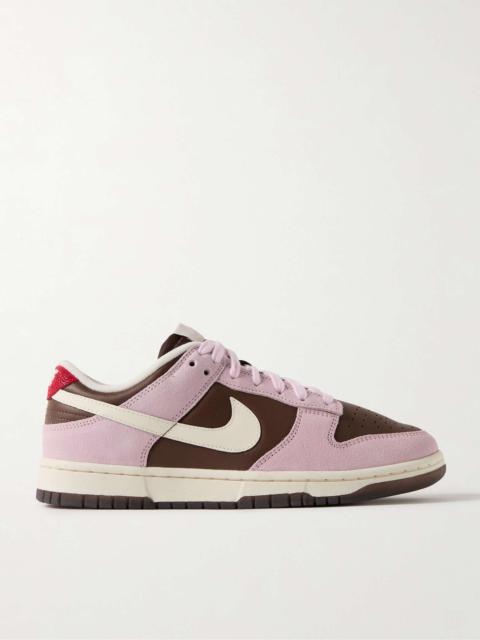 Dunk Low Leather and Suede Sneakers