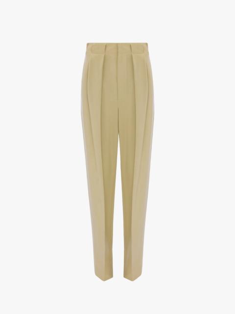 Victoria Beckham Tailored Trouser In Beige