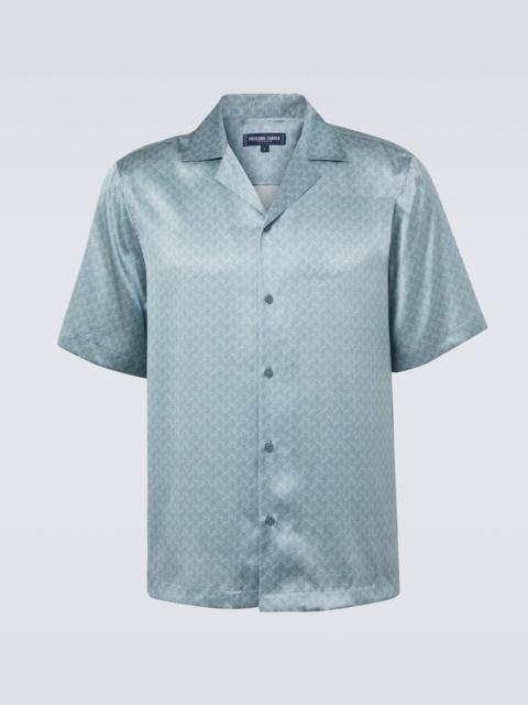 FRESCOBOL CARIOCA Roberto printed silk bowling shirt
