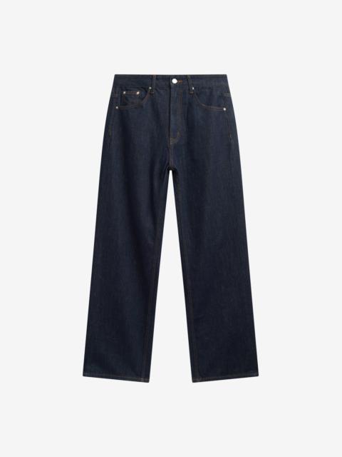 The Frankie Shop Belden Straight Leg Jeans - Dark Wash