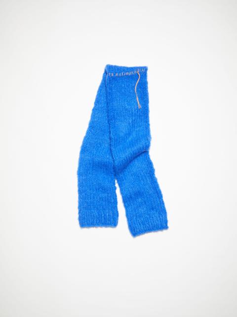 Alpaca blend sleeve scarf - Deep blue