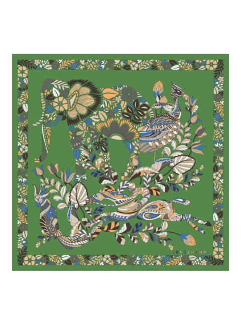 Longchamp Forêt Longchamp Silk scarf 50