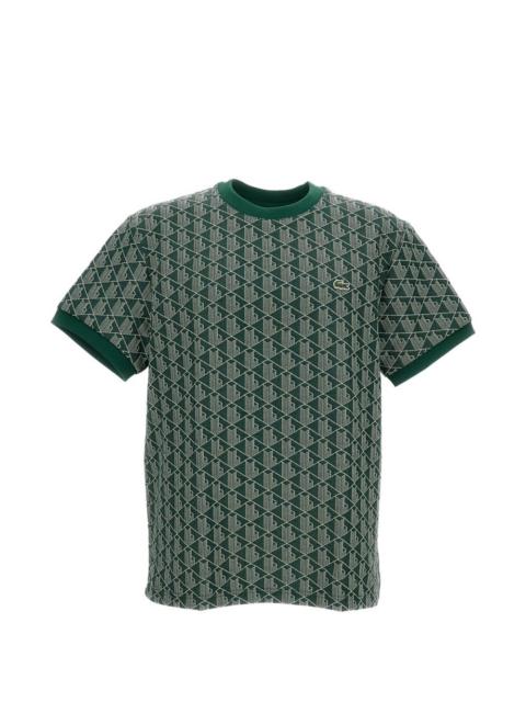 LACOSTE geometric-print T-shirt
