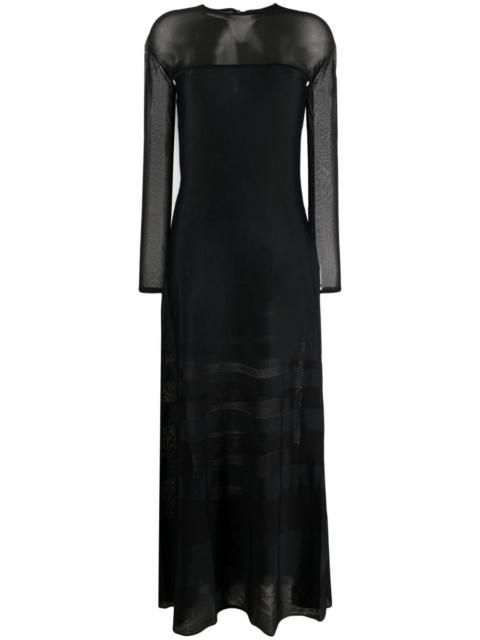 Ralph Lauren semi-sheer maxi dress