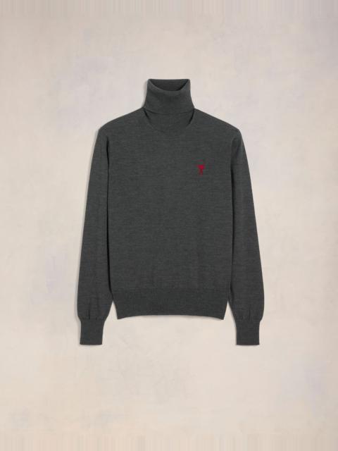 AMI Paris RED AMI DE COEUR TURTLE NECK SWEATER