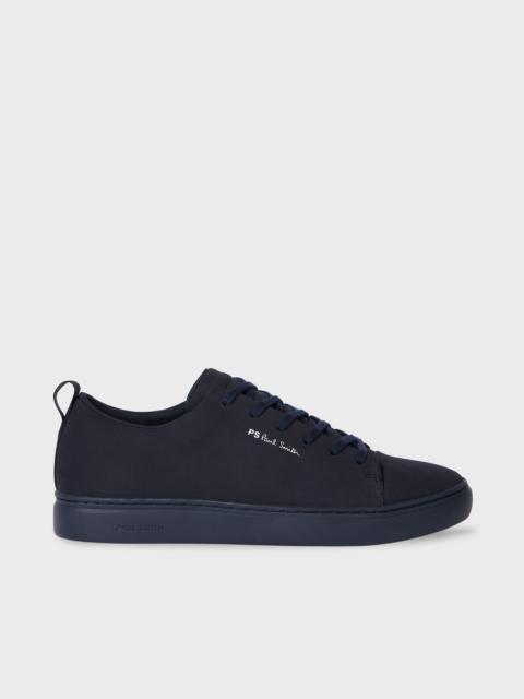 Paul Smith Navy Blue Nubuck Leather 'Lee' Trainers