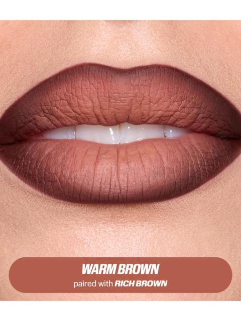 Huda Beauty Warm Brown Lip Duo​