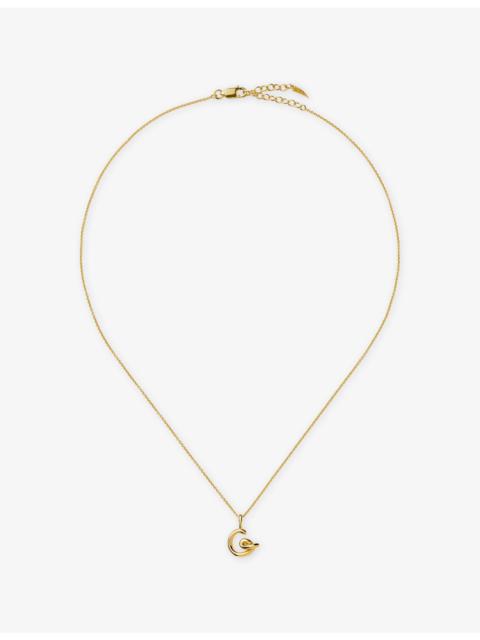 MISSOMA Curly Molten Mini Initial G 18ct Gold Vermeil Necklace