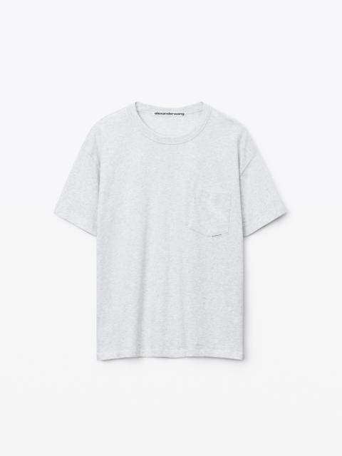 Alexander Wang POCKET TEE IN HIGH TWIST JERSEY