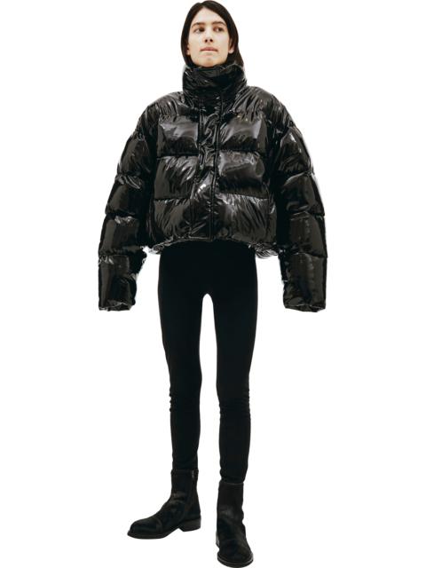BALENCIAGA BLACK CROPPED PUFFER