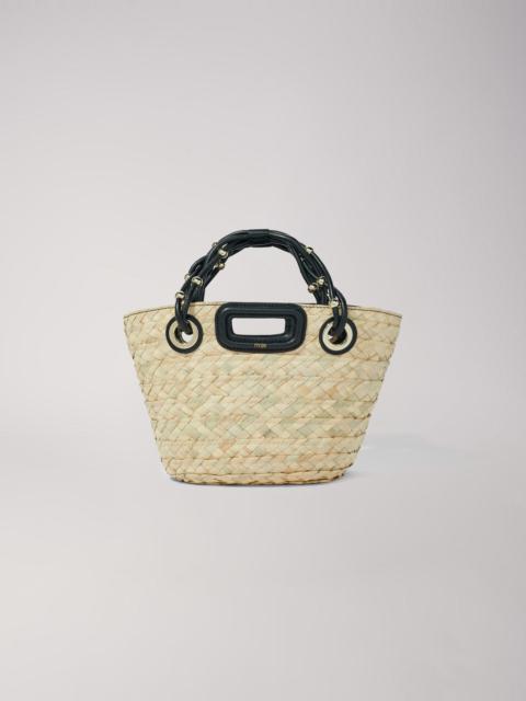 maje Mini woven basket bag