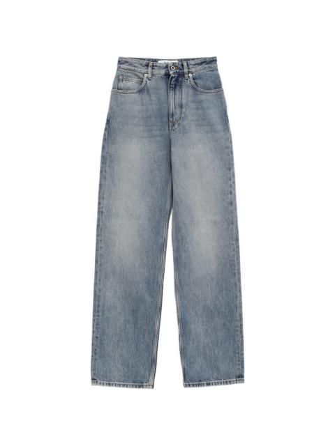 Loewe embroidery denim jeans