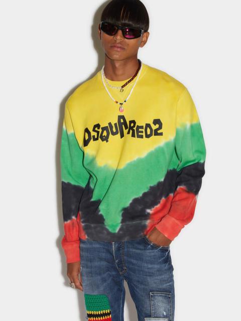 DSQUARED2 D2 JAMAICA TIE&DYE COOL SWEATSHIRT