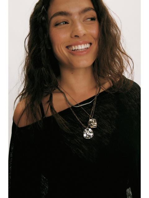 FREE PEOPLE Oversized Coin Necklace