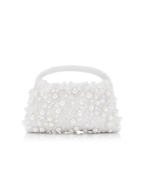 SIMKHAI Ellerie Mini Pearl Bag white