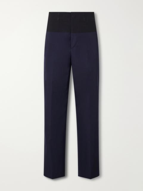 Maison Margiela Insertion Straight-Leg Patched Virgin Wool Trousers
