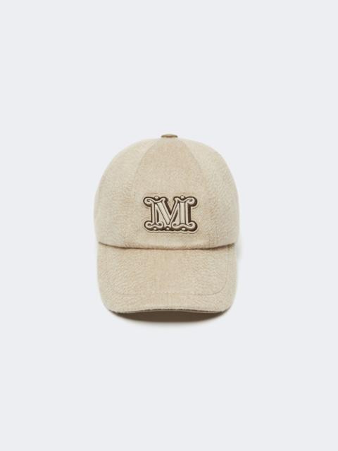 Max Mara ORDINE Cashmere drap baseball cap - SAND