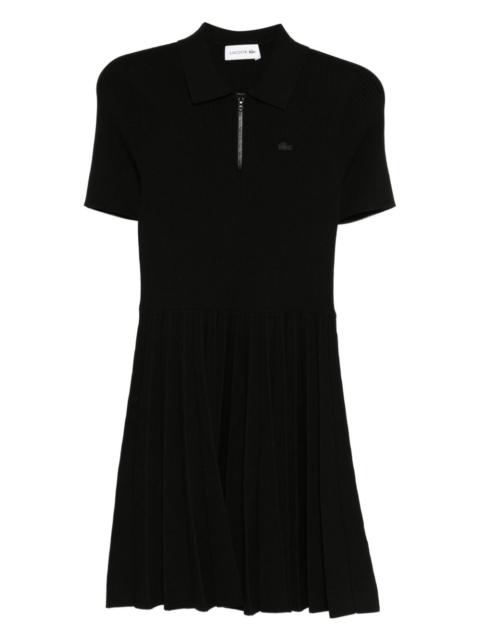 LACOSTE logo-embroidered dress