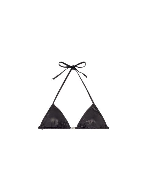 Diesel TRIANGLE BIKINI TOP IN SHIMMERY FABRIC