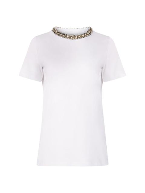 beaded detailing t-shirt