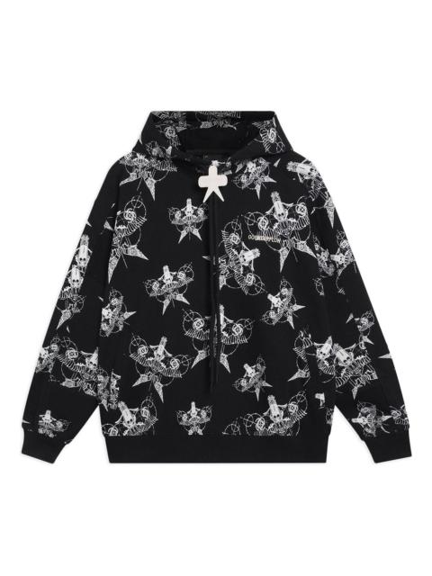 (WMNS) Li-Ning Counterflow All-Over Print Hooded Jacket 'Black' AWDSI88-1