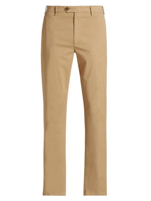 Canali Men's Chino Stretch-Cotton Pants - Tan