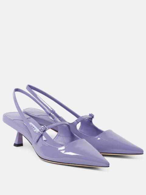 Didi 45 patent leather slingback pumps