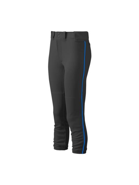 Youth Girl's Belted Piped Softball Pant