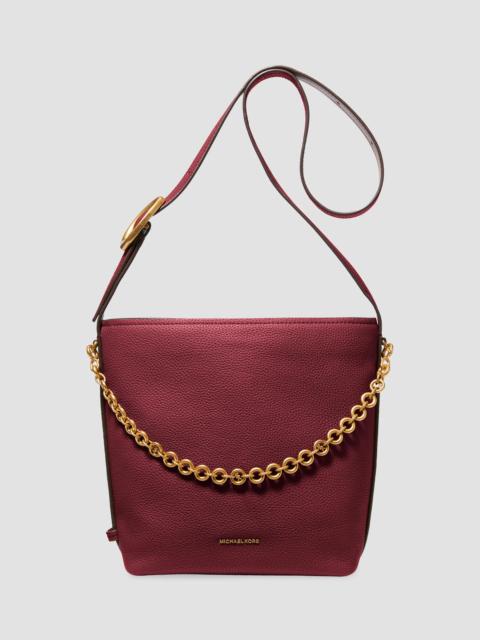MICHAEL KORS Women's Nolita Small Leather Bucket Bag - Deep Red