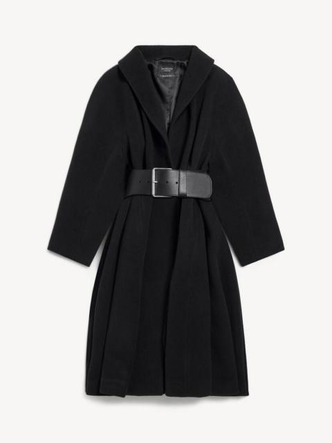 BALENCIAGA Women's Wrap Coat in Black