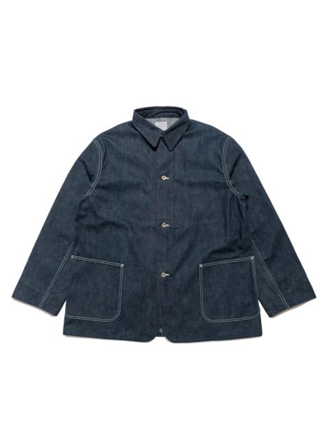 The Real McCoys MJ24013 WWII Denim Chore Coat Indigo