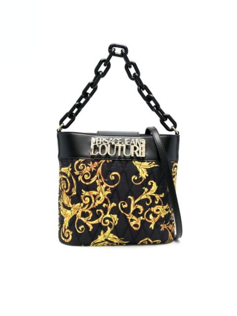 VERSACE JEANS COUTURE Baroque print padded cross-body bag
