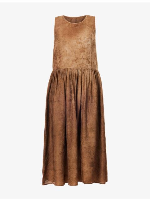 UMA WANG Ardal Sleeveless Woven Midi Dress