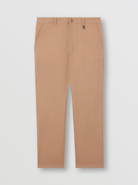 Burberry Monogram Motif Stretch Wool Tailored Trousers
