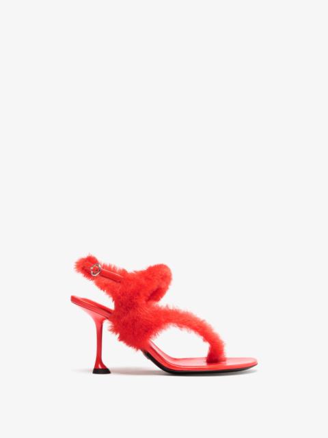 Proenza Schouler Tee 85 Thong Sandals in Shearling