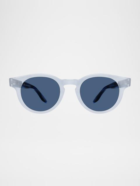 BARTON PERREIRA Men's Oxford Acetate Round Sunglasses