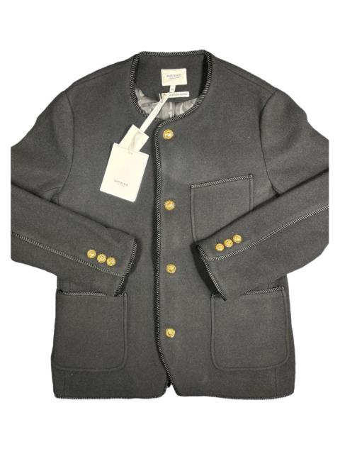 A BATHING APE® Bape Collarless Wool Chinese Jacket "Black" BAPE066