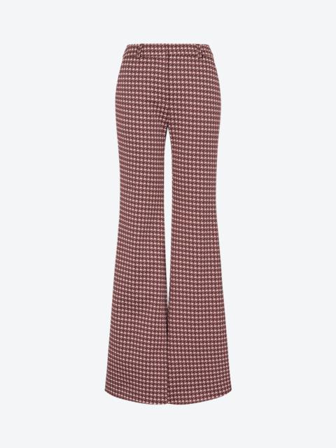 JACQUARD FLARED TROUSERS
