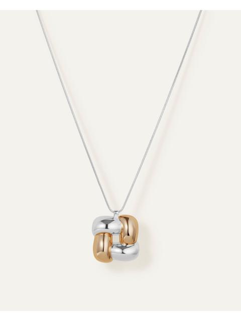 JENNY BIRD Woven Square Long Pendant Necklace