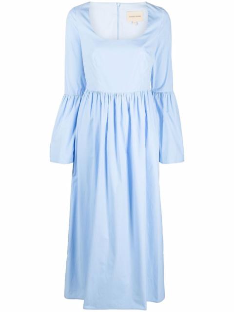 Loulou de Saison flared-cuff long-length dress