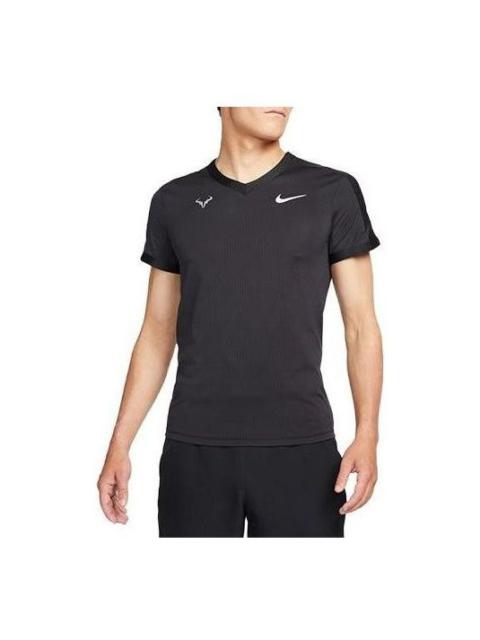 Nike Nike Rafa Dri-Fit Short Sleeve Tennis Top 'Black' DM4268-010