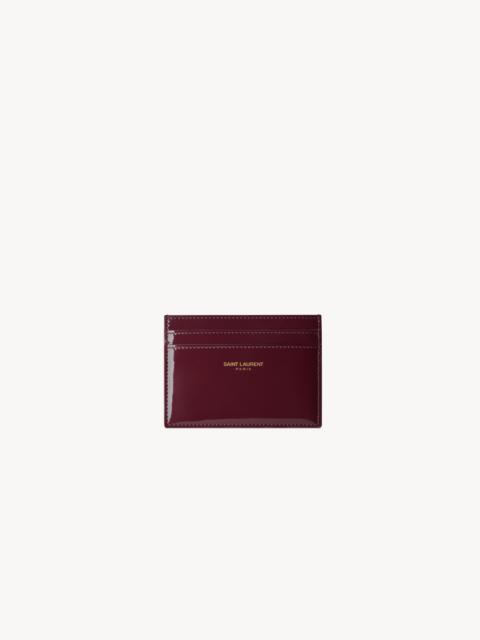 SAINT LAURENT SAINT LAURENT PARIS CARD CASE IN PATENT LEATHER