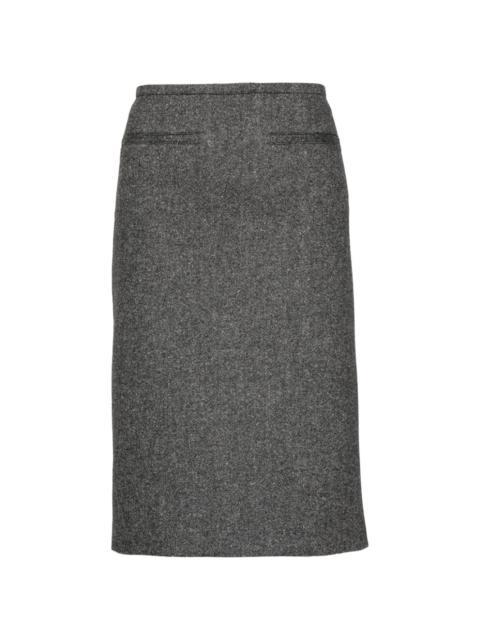 pencil midi skirt