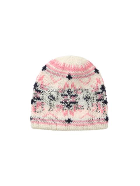 Supreme Studded Fair Isle Beanie "FW26 - Cream" SU28498