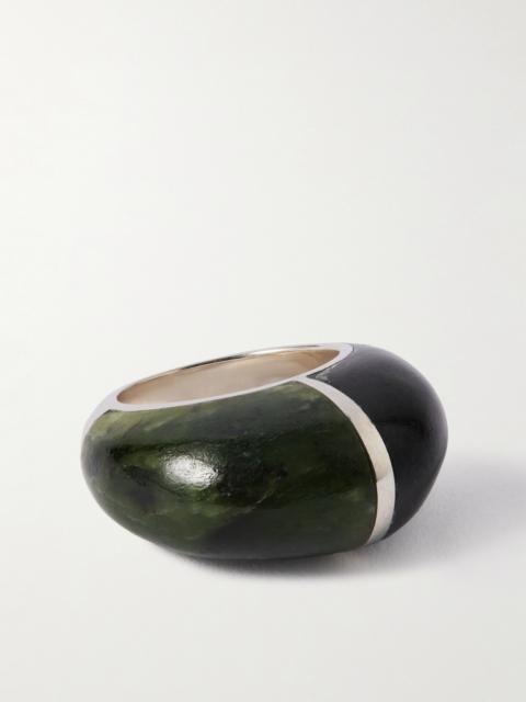 Sophie Buhai Division Silver Jade Ring