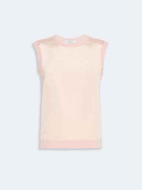 Max Mara GINSENG Cashmere and silk yarn sweater - PINK