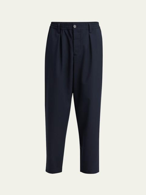 Marni Men's Tropical Wool Cropped Trousers