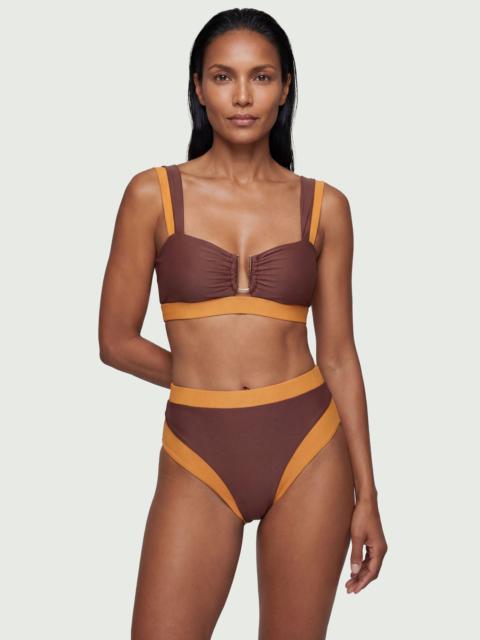 KAREN MILLEN Contrast Trim Bikini Top